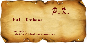 Poli Kadosa névjegykártya
